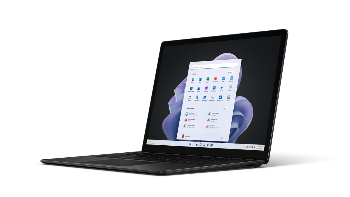 Microsoft Surface Laptop 5 - 34.3 cm (13.5") - Touchscreen - Intel® Core™ i5-1245U - 16 GB LPDDR5x-SDRAM - 256 GB SSD - Wi-Fi 6 - Windows 11 Pro - Black