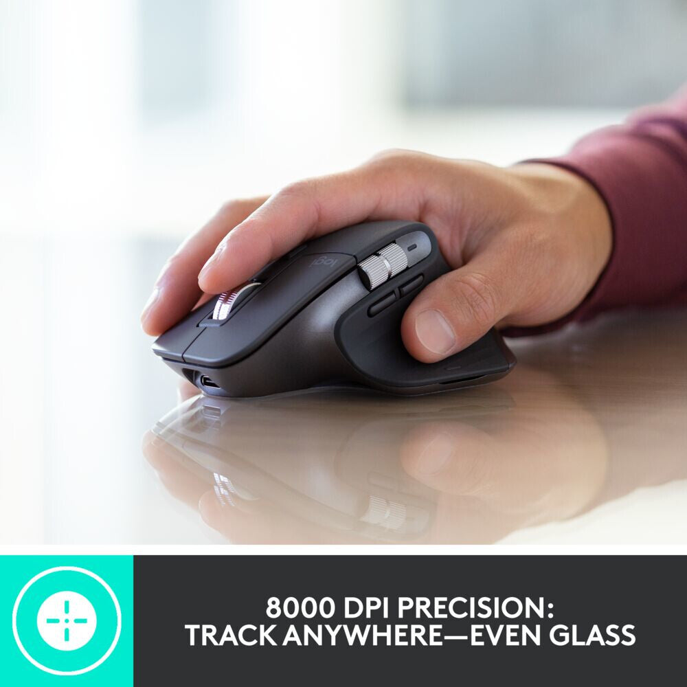 Logitech MX Keys combo for Business - RF Wireless + Bluetooth Keyboard (QWERTZ Swiss) & Mouse in Graphite