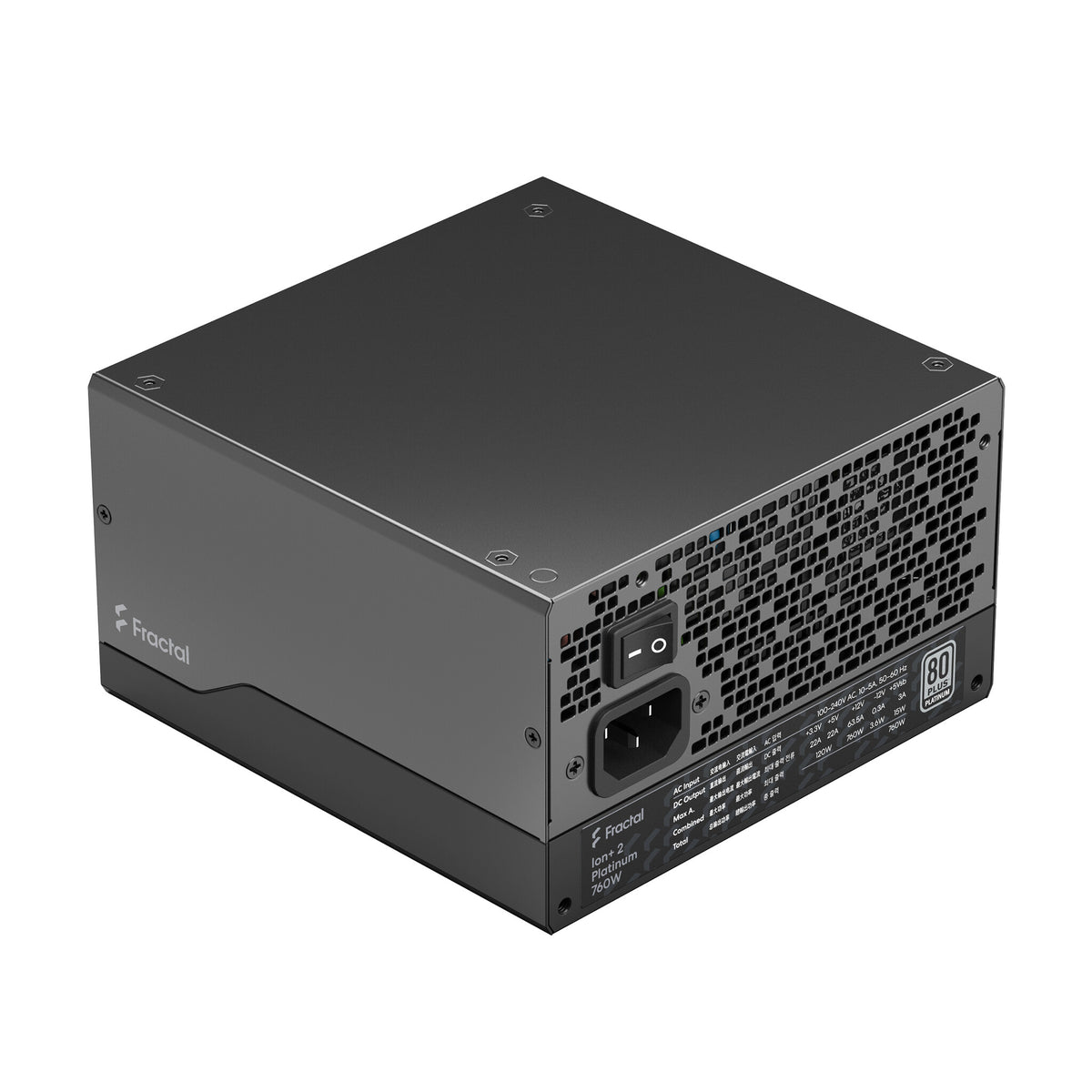 Fractal Design Ion+ 2 - 760W 80+ Platinum Fully Modular Power Supply Unit