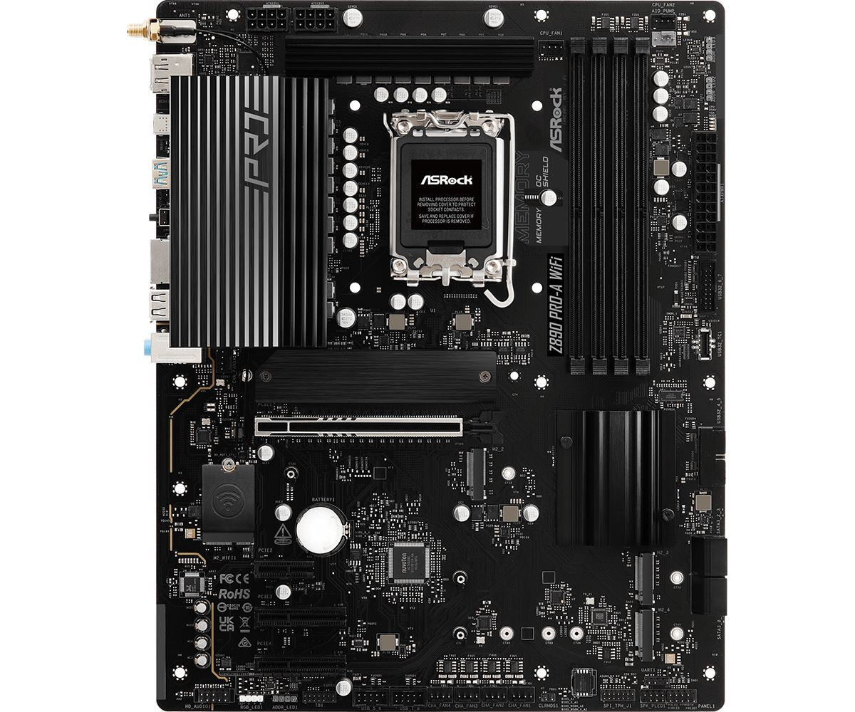 Asrock Z890 Pro-A WiFi ATX motherboard - Intel Z890 LGA 1851