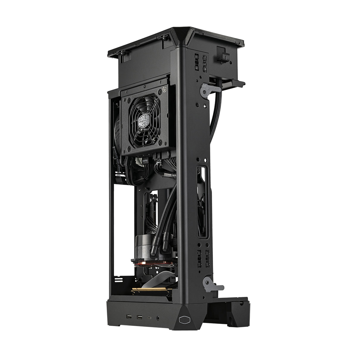 Cooler Master NCORE 100 MAX - ITX SFF Tower Case in Grey w/ 850W SFX Gold PSU