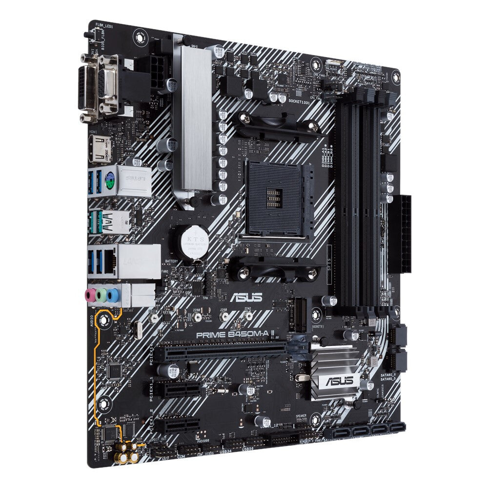 ASUS PRIME B450M-A II micro ATX motherboard - AMD B450 Socket AM4