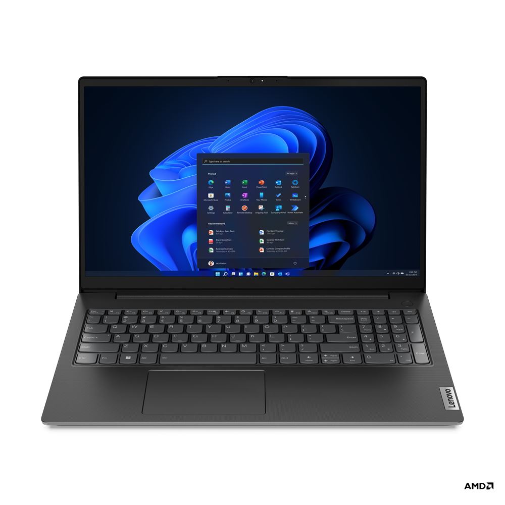 Lenovo V V15, AMD Ryzen 5 5625U (2.3GHz), 8GB DDR4-SDRAM, 512GB SSD, 39.6 cm (15.6&quot;) Full HD 1920 x 1080 TN, AMD Radeon Graphics, LAN, WLAN, Webcam, Windows 11 Home 64-bit