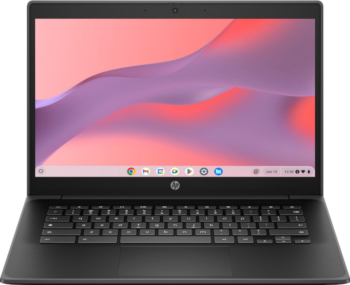 HP Chromebook Fortis G1i Intel® N N250 35.6 cm (14") Touchscreen Full HD 16 GB LPDDR5x-SDRAM 128 GB UFS Wi-Fi 6E (802.11ax) ChromeOS Black