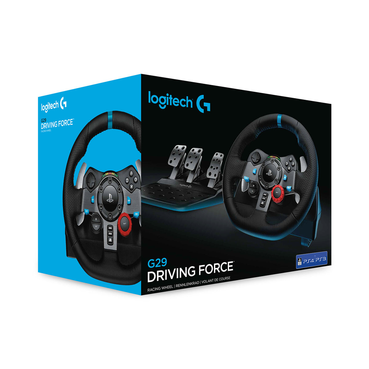 Logitech G - G29 Driving Force Racing Wheel and Pedals for PC / PS5 / PS4