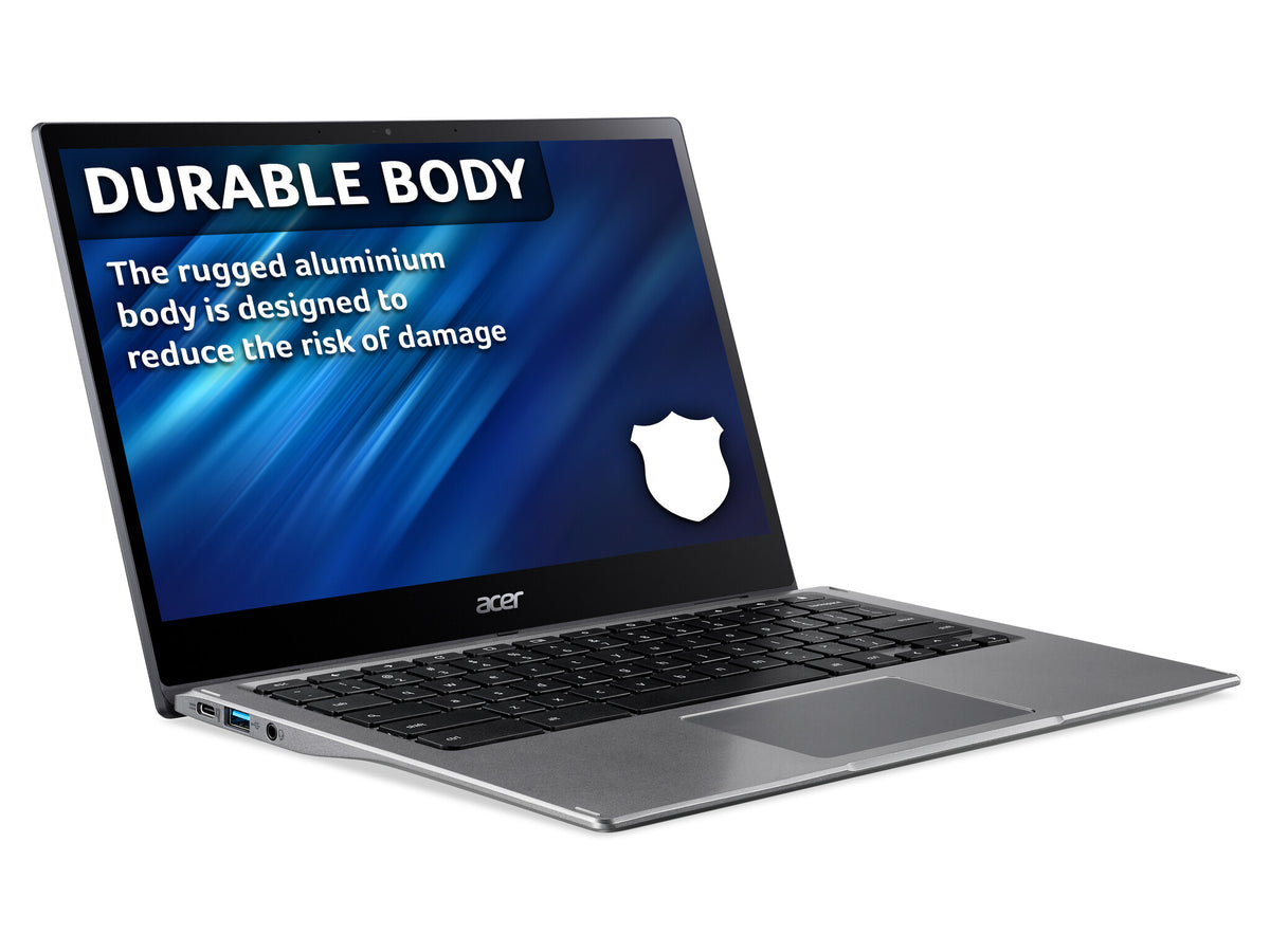 Acer Chromebook Spin 513 - 33.8 cm (13.3") - Qualcomm Snapdragon 7c - 4 GB LPDDR4x-SDRAM - 64 GB Flash - Qualcomm Adreno 618 - ChromeOS - Grey