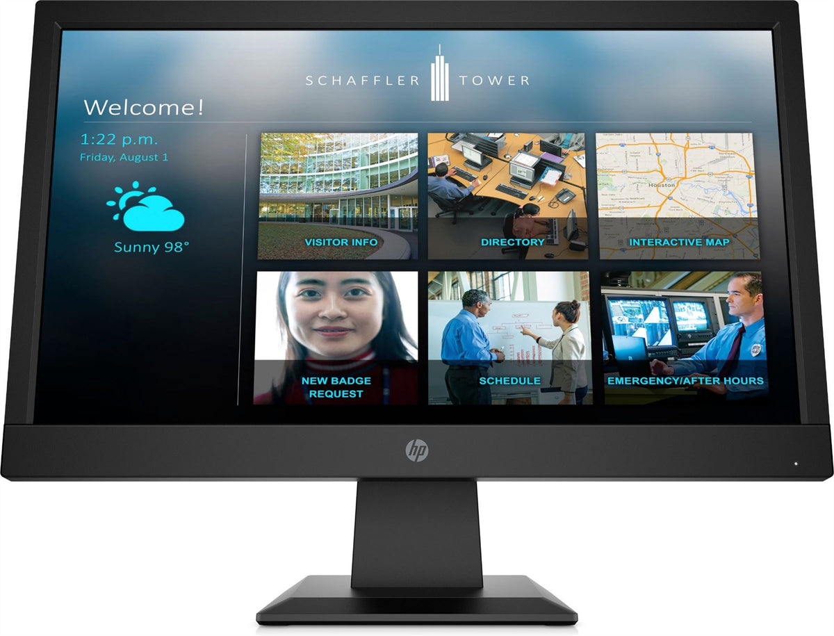HP P19b G4 Monitor 47 cm (18.5") 1366 x 768 pixels WXGA LED Black