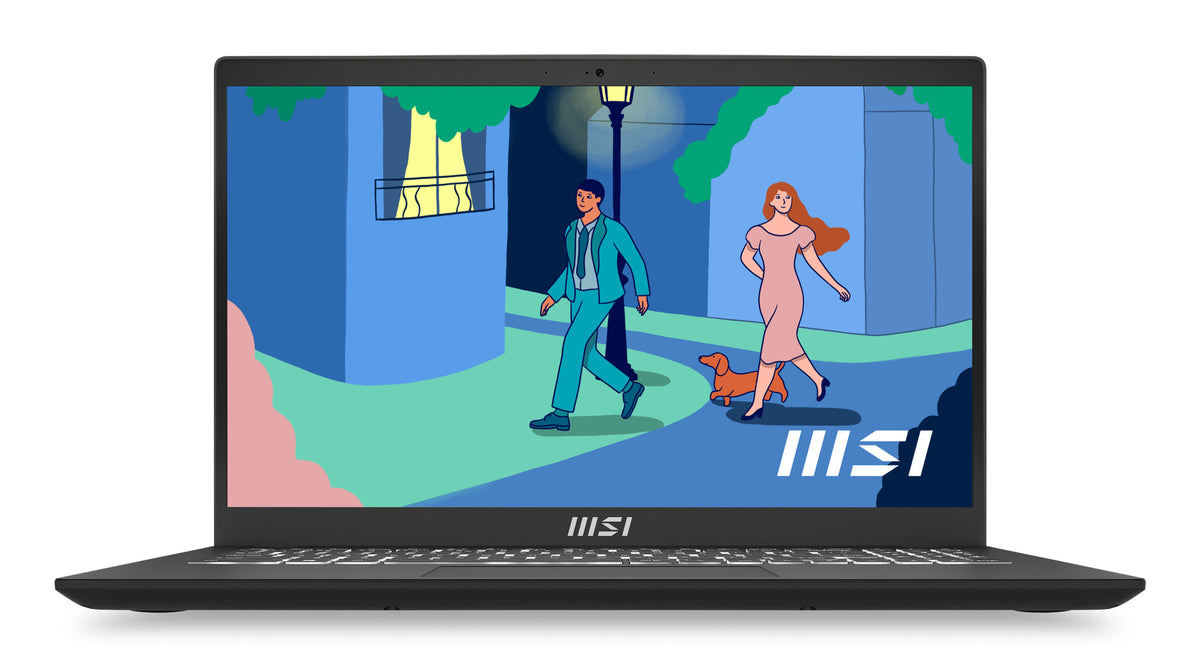 MSI Modern 15 Laptop - 39.6 cm (15.6") - Intel® Core™ i7-1255U  - 8 GB DDR4-SDRAM - 256 GB SSD - Wi-Fi 6 - Windows 11 Home - Black