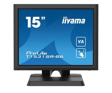 iiyama ProLite T1531SR-B6 Computer Monitor 38.1 cm (15&quot;) 1024 x 768 pixels XGA LCD Touchscreen Black