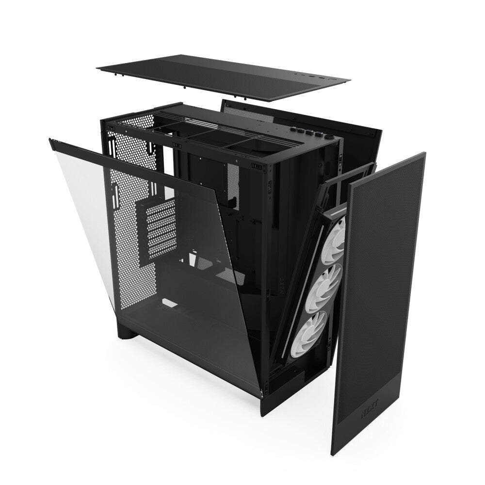 NZXT H7 Flow RGB (2024) - ATX Mid Tower Case in Black
