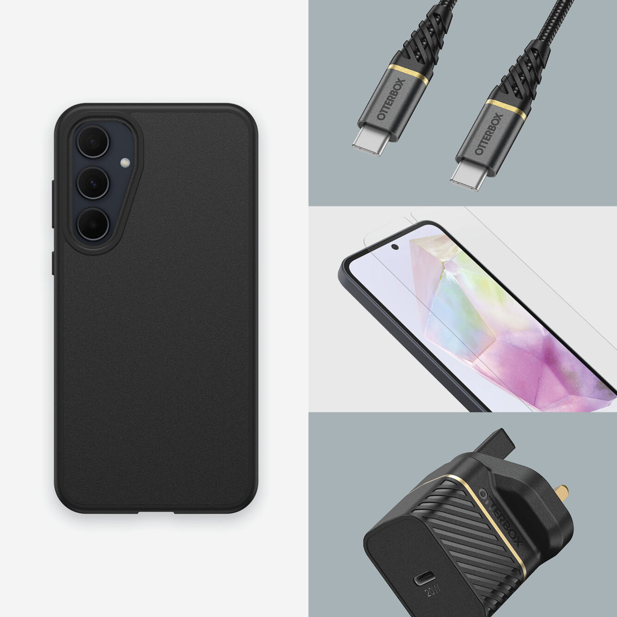 OtterBox React Series for Galaxy A35 (5G) in Black