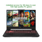 ASUS TUF Gaming A15 Laptop - 39.6 cm (15.6") - AMD Ryzen™ 9 8945H - 32 GB DDR5-SDRAM - 1 TB SSD - NVIDIA GeForce RTX 4070 - Wi-Fi 6 - Windows 11 Home - Grey