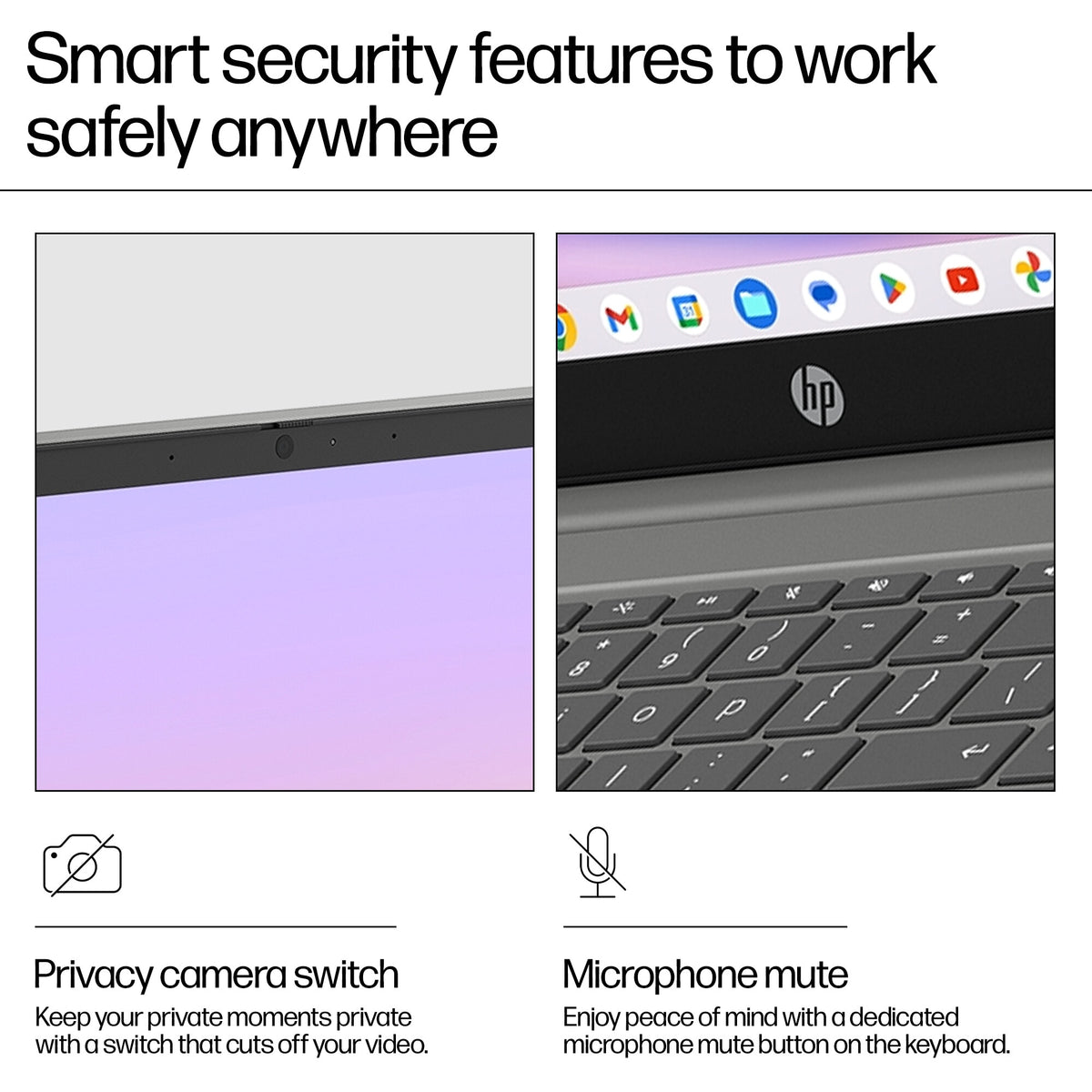 HP Chromebook Plus - 39.6 cm (15.6") - Intel® Core™ i3-N305 - 8 GB LPDDR5-SDRAM - 256 GB Flash - Wi-Fi 6 - ChromeOS - Silver