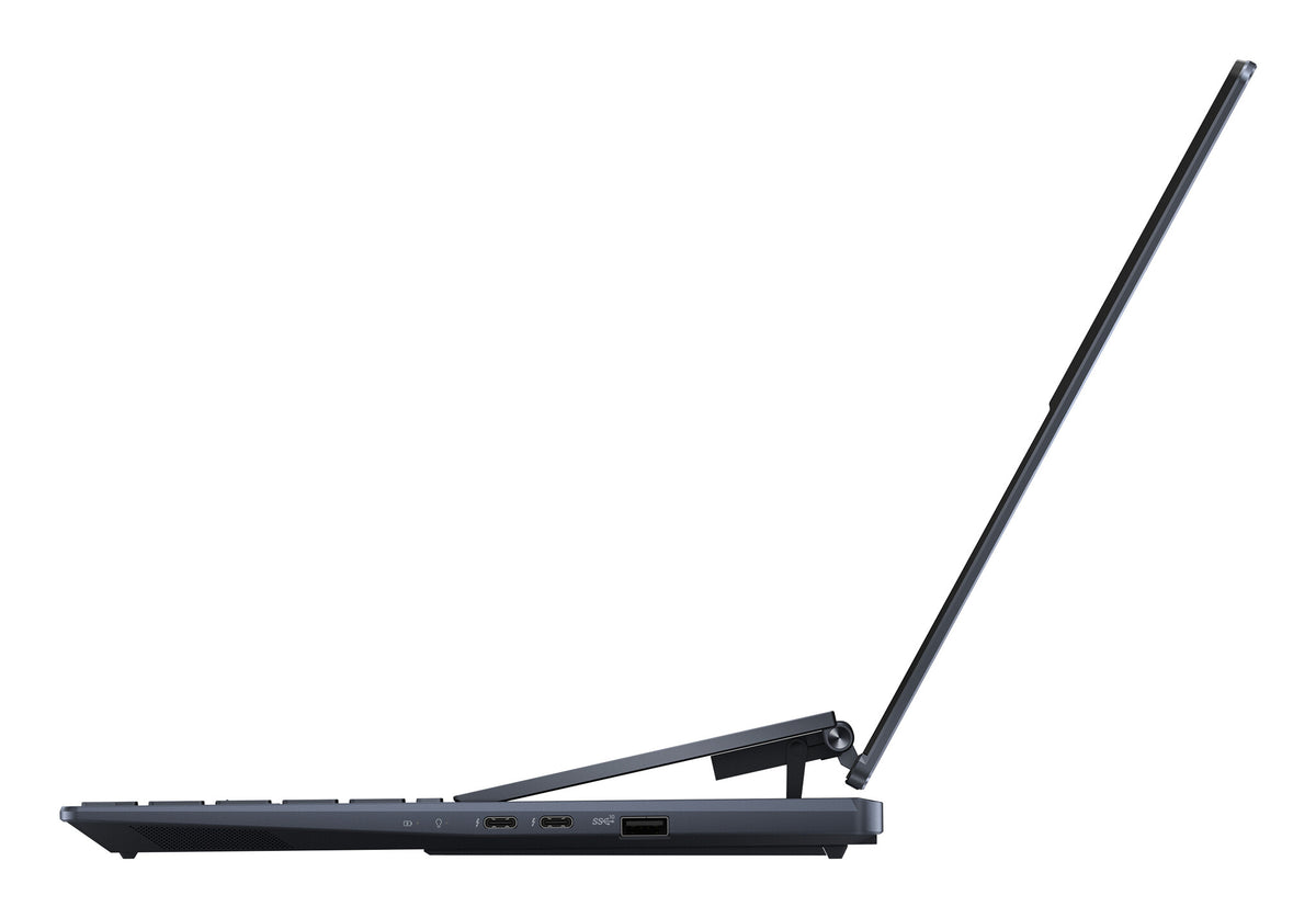 ASUS Zenbook Pro 14 Duo OLED Laptop - 36.8 cm (14.5") - Touchscreen - Intel® Core™ i9-12900H - 32 GB LPDDR5-SDRAM - 1 TB SSD - NVIDIA GeForce RTX 3050 Ti - Wi-Fi 6E - Windows 11 Home - Black