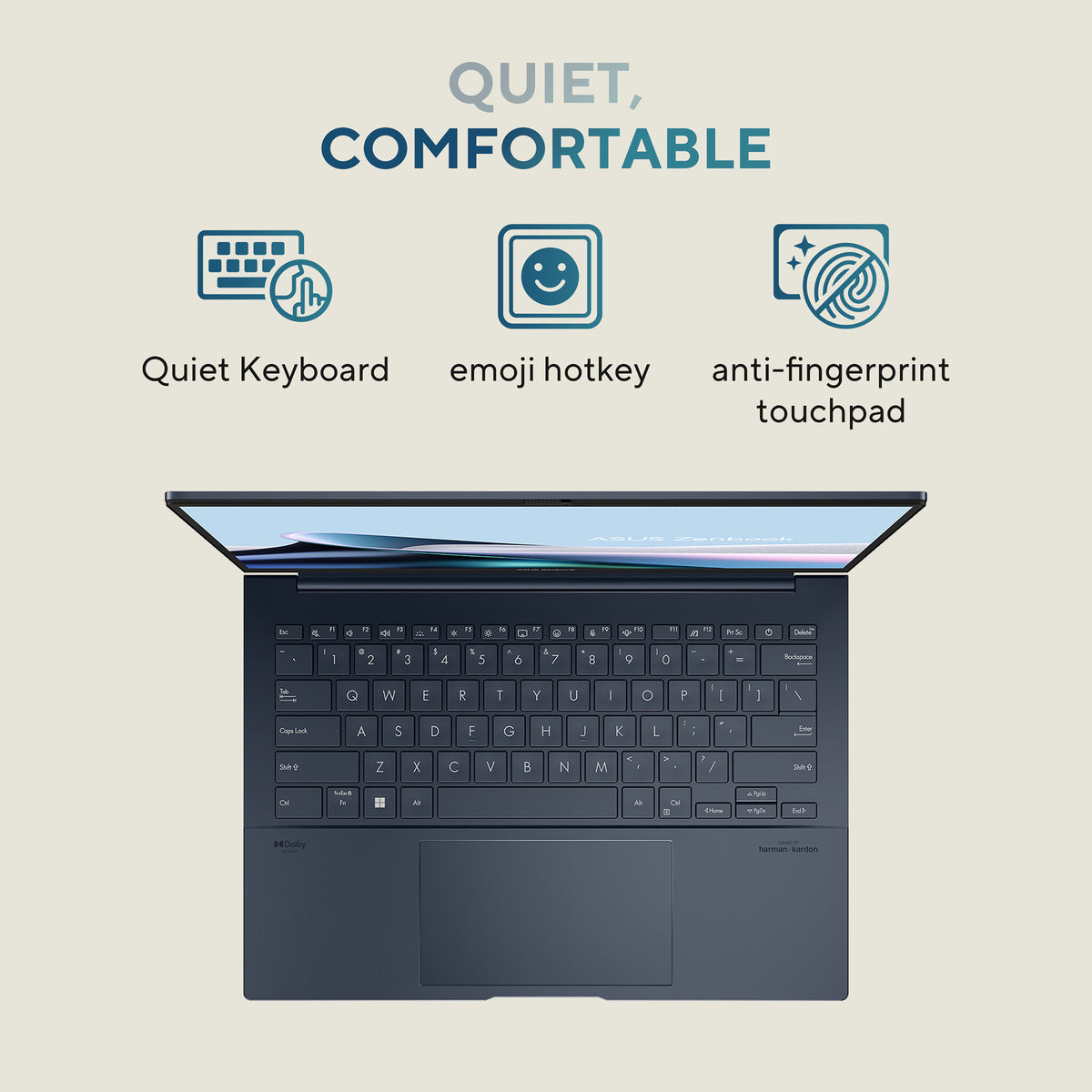ASUS Zenbook 14 OLED Laptop - 35.6 cm (14") - Touchscreen - Intel Core Ultra 5 125H - 16 GB LPDDR5x-SDRAM - 512 GB SSD - Wi-Fi 6E - Windows 11 Home - Blue