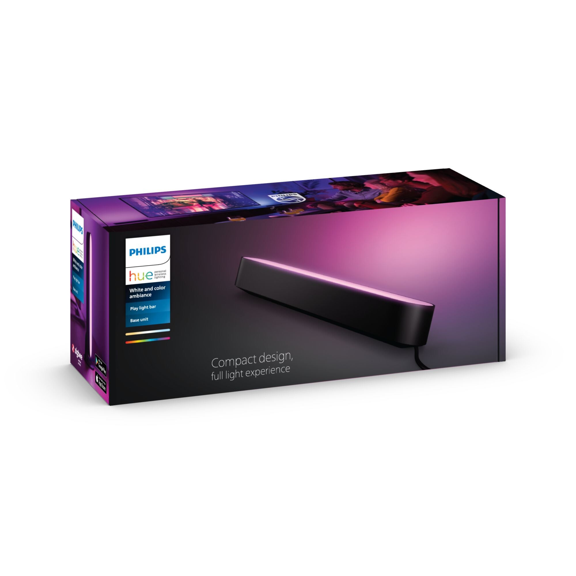 Philips Hue Play light bar in Black - White and colour ambience (Pack ...
