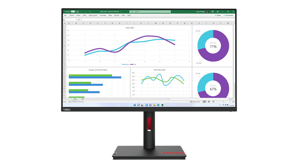 Lenovo ThinkVision T32H-30 - 80 cm (31.5") - 2560 x 1440 pixels QHD LED Monitor