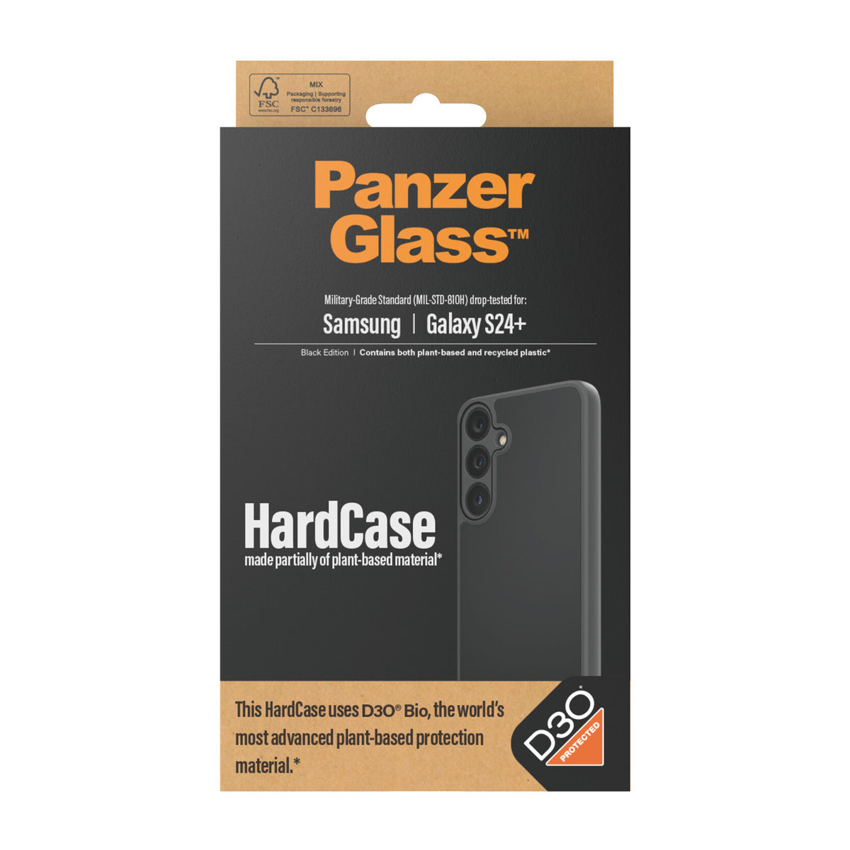 PanzerGlass ® HardCase with D3O® for Galaxy S24 Plus in Black