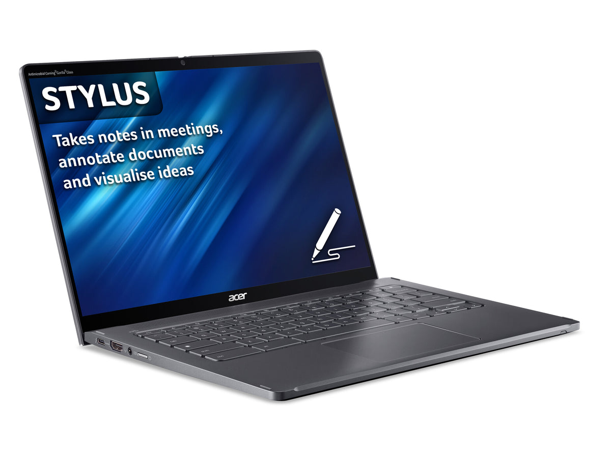 Acer Chromebook Spin 714 - 35.6 cm (14&quot;) - Touchscreen - Intel® Core i3-1315U - 8 GB LPDDR4x-SDRAM - 256 GB SSD - Wi-Fi 6E - Chrome OS - Grey