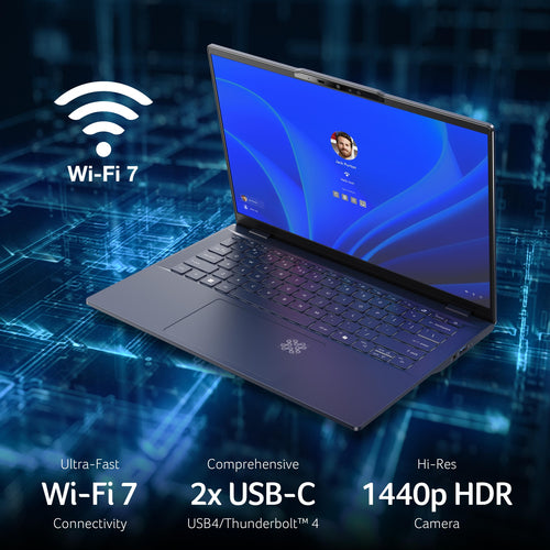 Acer Swift 14 AI Copilot+ Laptop - 35.6 cm (14&quot;) - Intel Core Ultra 7 - 16 GB LPDDR5x-SDRAM - 1 TB SSD - Wi-Fi 7 - Windows 11 Home - Blue