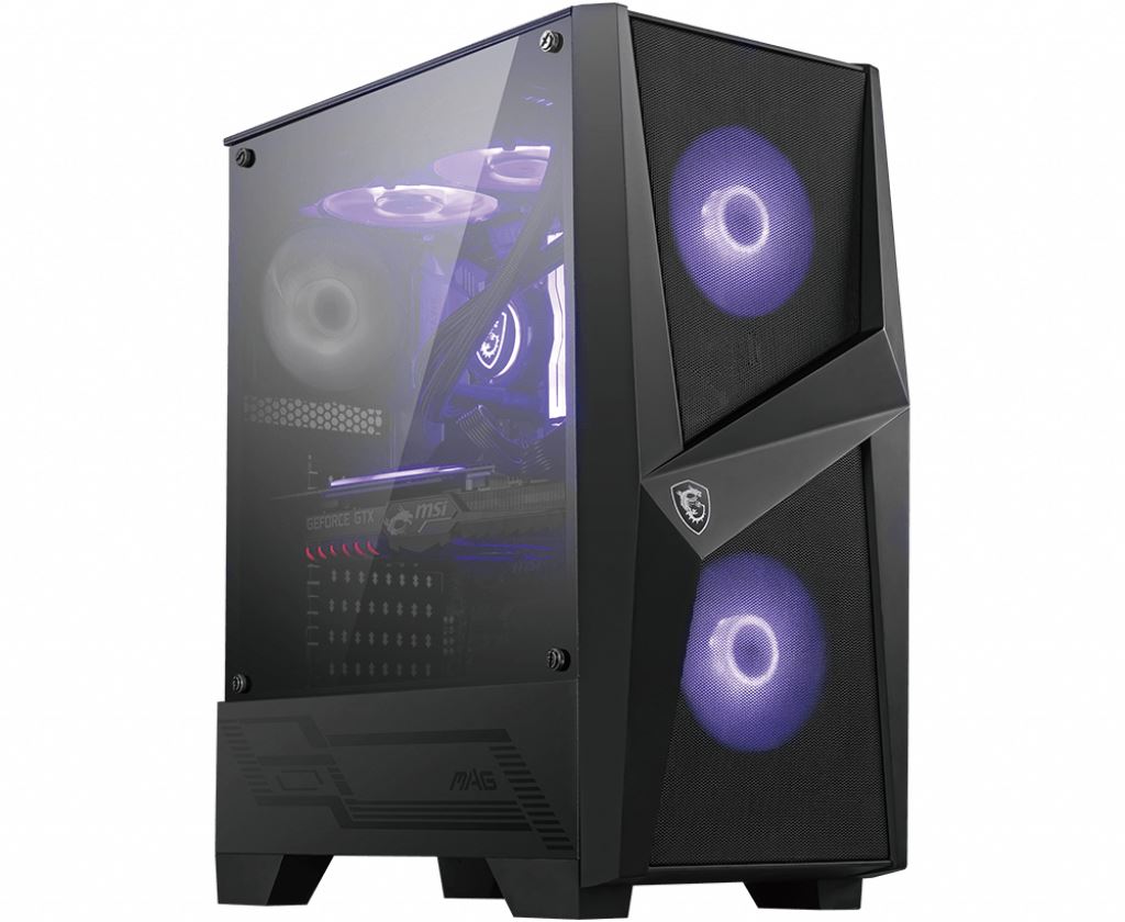 MSI MAG FORGE 100M Mid Tower Gaming PC Case