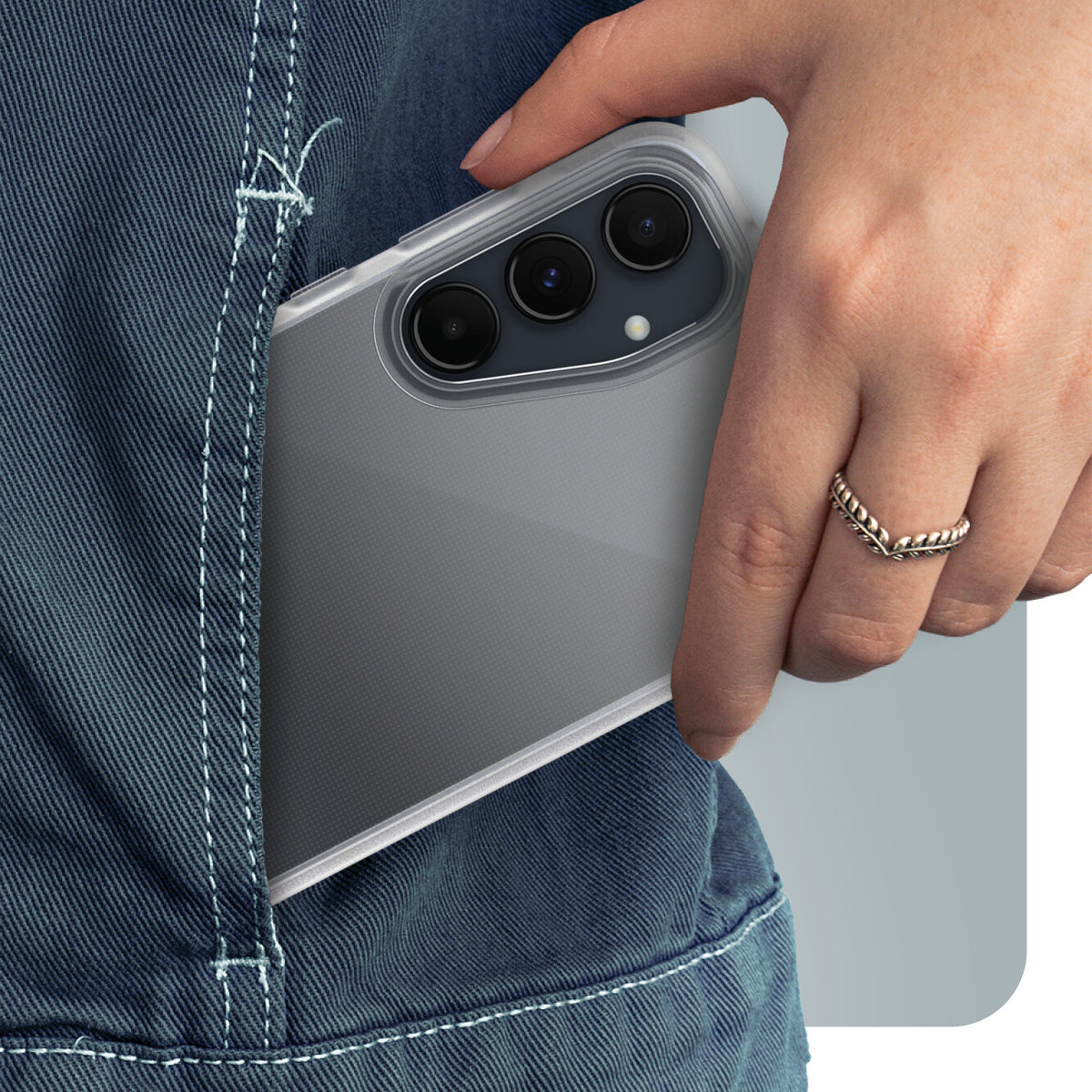 OtterBox React Series Case for Galaxy A55 (5G) in Clear