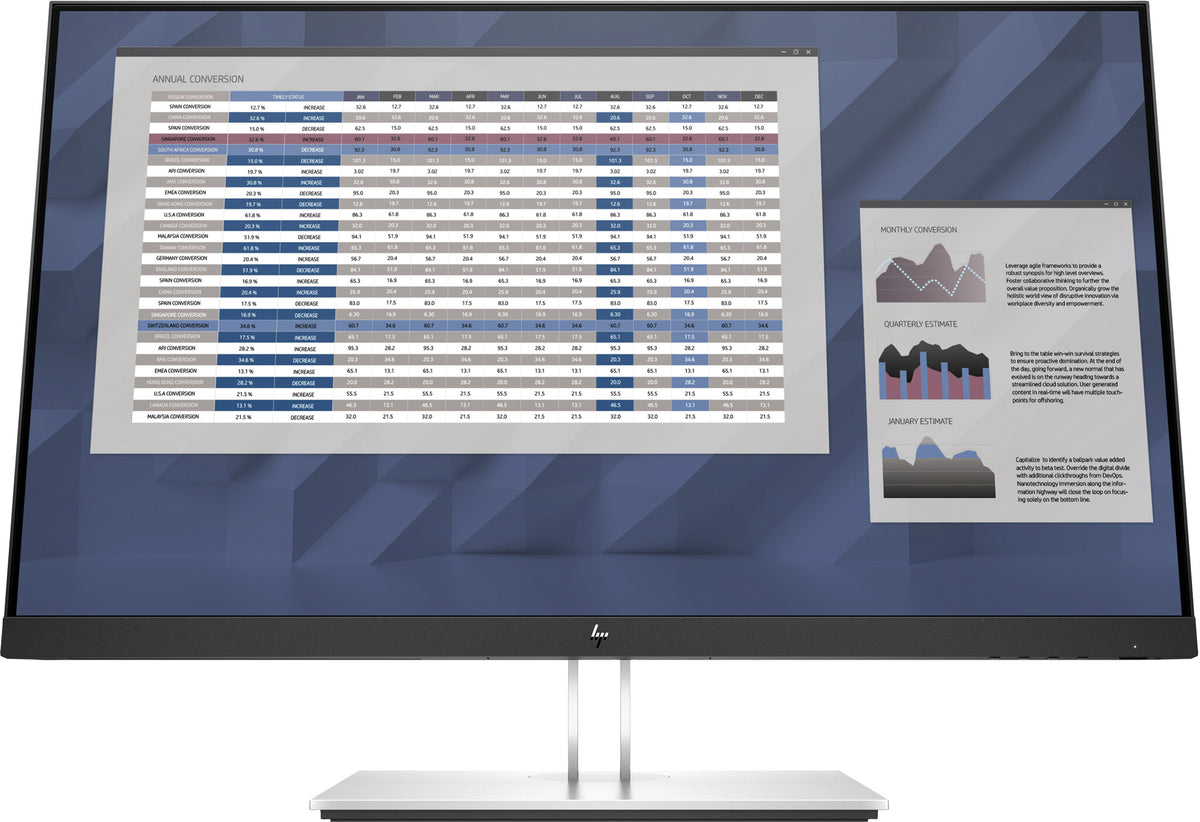 HP E-Series E27 G4 - 68.6 cm (27") - 1920 x 1080 pixels FHD LED Monitor