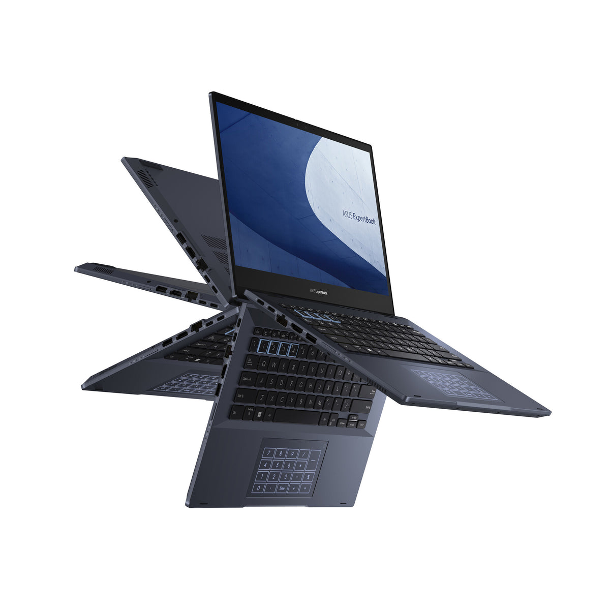 ASUS ExpertBook Hybrid (2-in-1) - 35.6 cm (14") - Touchscreen - Intel® Core™ i7-1195G7 - 16 GB DDR4-SDRAM - 512 GB SSD - Wi-Fi 6 - Windows 11 Pro - Black