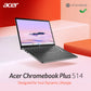 Acer Chromebook Plus 514 - 35.6 cm (14") - AMD Ryzen 5 7520C - 8 GB LPDDR5x-SDRAM - 256 GB SSD - Wi-Fi 6 - ChromeOS - Grey