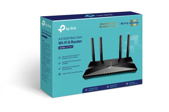 TP-Link Archer AX1500 - Gigabit Ethernet Dual-band (2.4 GHz / 5 GHz) Router