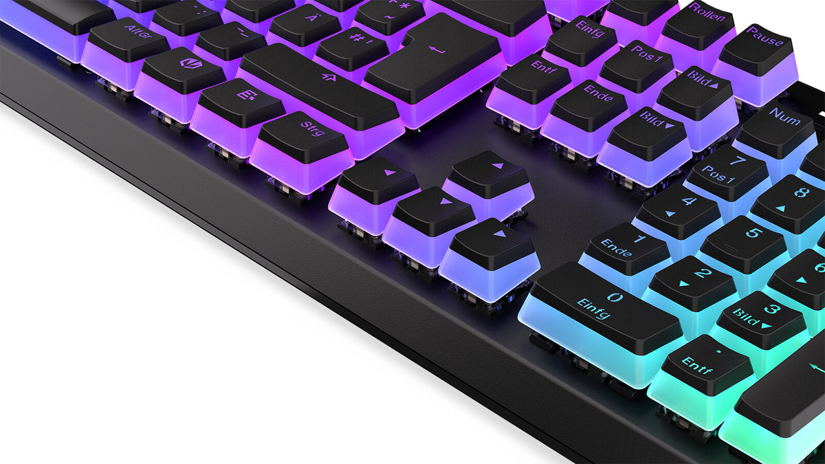ENDORFY Thock - USB Wired RGB Mechanical Keyboard in Black (QWERTZ German)