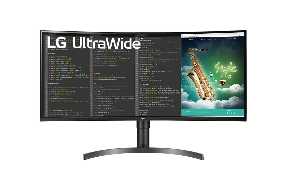LG 35WN73A LED display 88.9 cm (35&quot;) 3440 x 1440 pixels UltraWide Quad HD Black Monitor