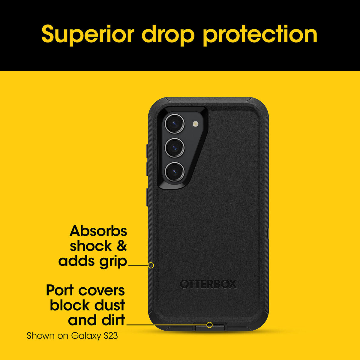 OtterBox Defender Series for Galaxy S24 Ultra in Baby Blue Jeans