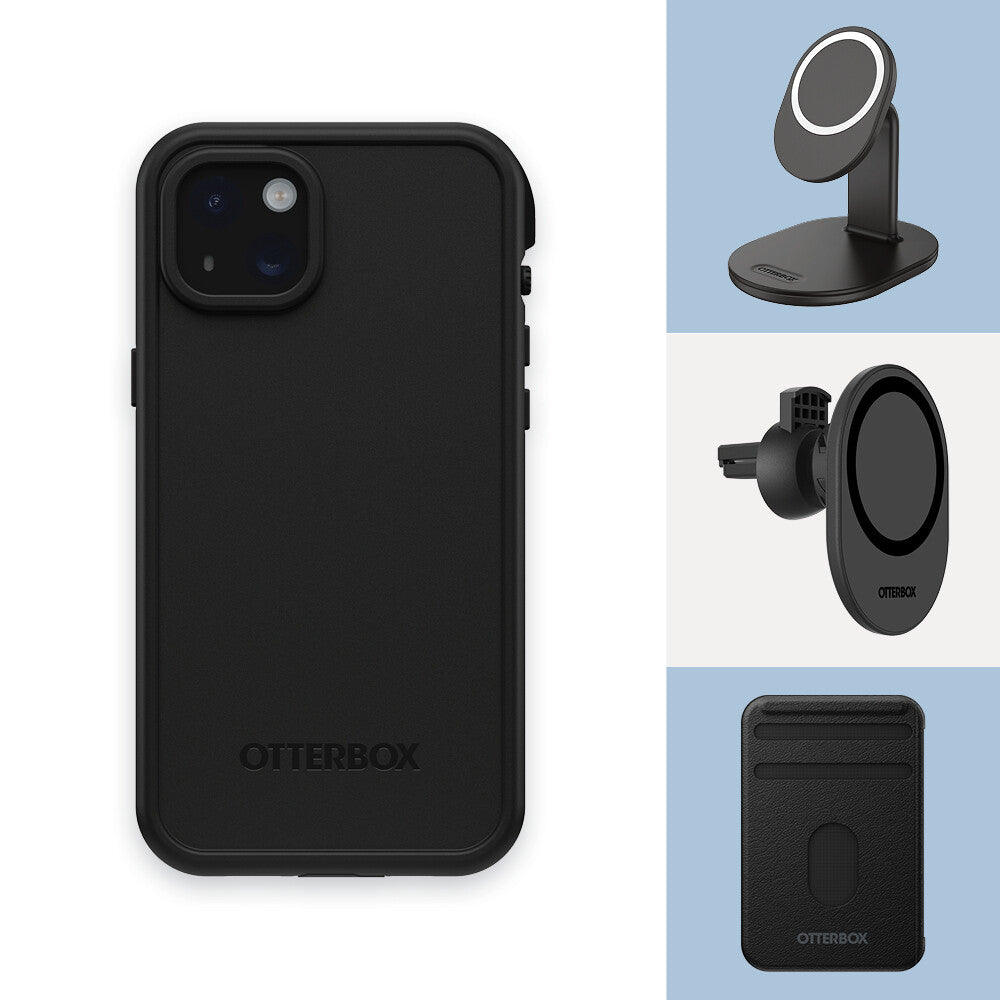 OtterBox Frē Series with MagSafe for iPhone 15 Plus in Black