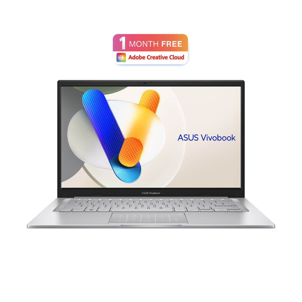 ASUS VivoBook 14 Laptop - 35.6 cm (14") - Intel® Core™ i7-1355U - 16 GB DDR4-SDRAM - 512 GB SSD - Wi-Fi 6E - Windows 11 Home - Silver