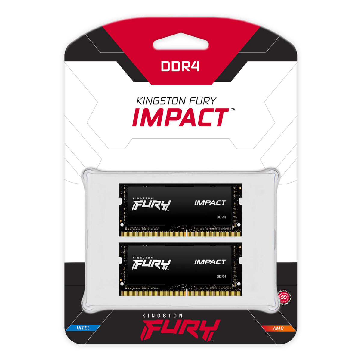 Kingston Technology FURY Impact - 32 GB 2 x 16 GB 2666MT/s DDR4 SO-DIMM memory module