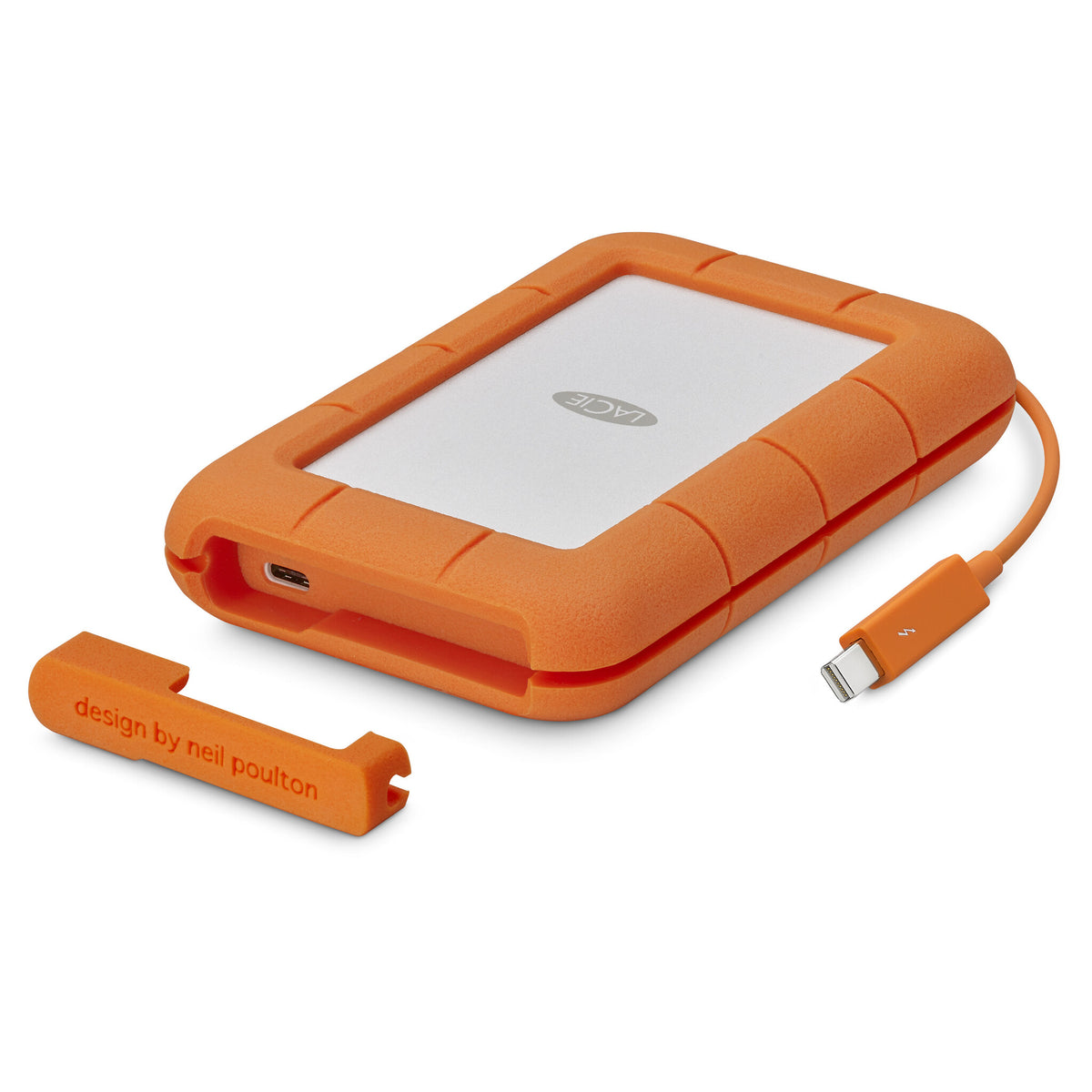 LaCie Rugged - USB-C External HDD in Orange - 5 TB