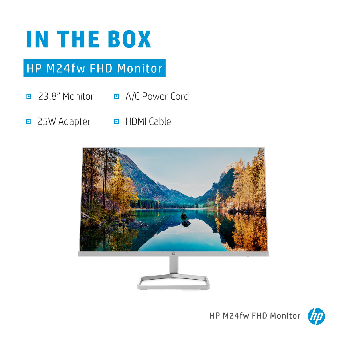 HP M24fw - 60.5 cm (23.8") 1920 x 1080 pixels Full HD LED Monitor
