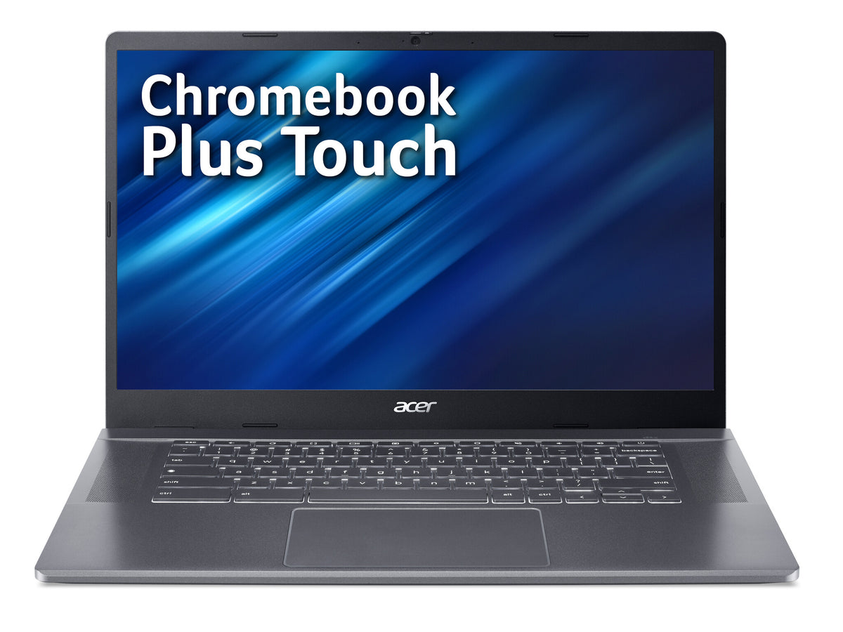Acer Chromebook Plus 515 - 39.6 cm (15.6") - Touchscreen - Intel Core i3-1215U  - 8 GB LPDDR5x-SDRAM - 256 GB SSD - Wi-Fi 6E - ChromeOS - Grey