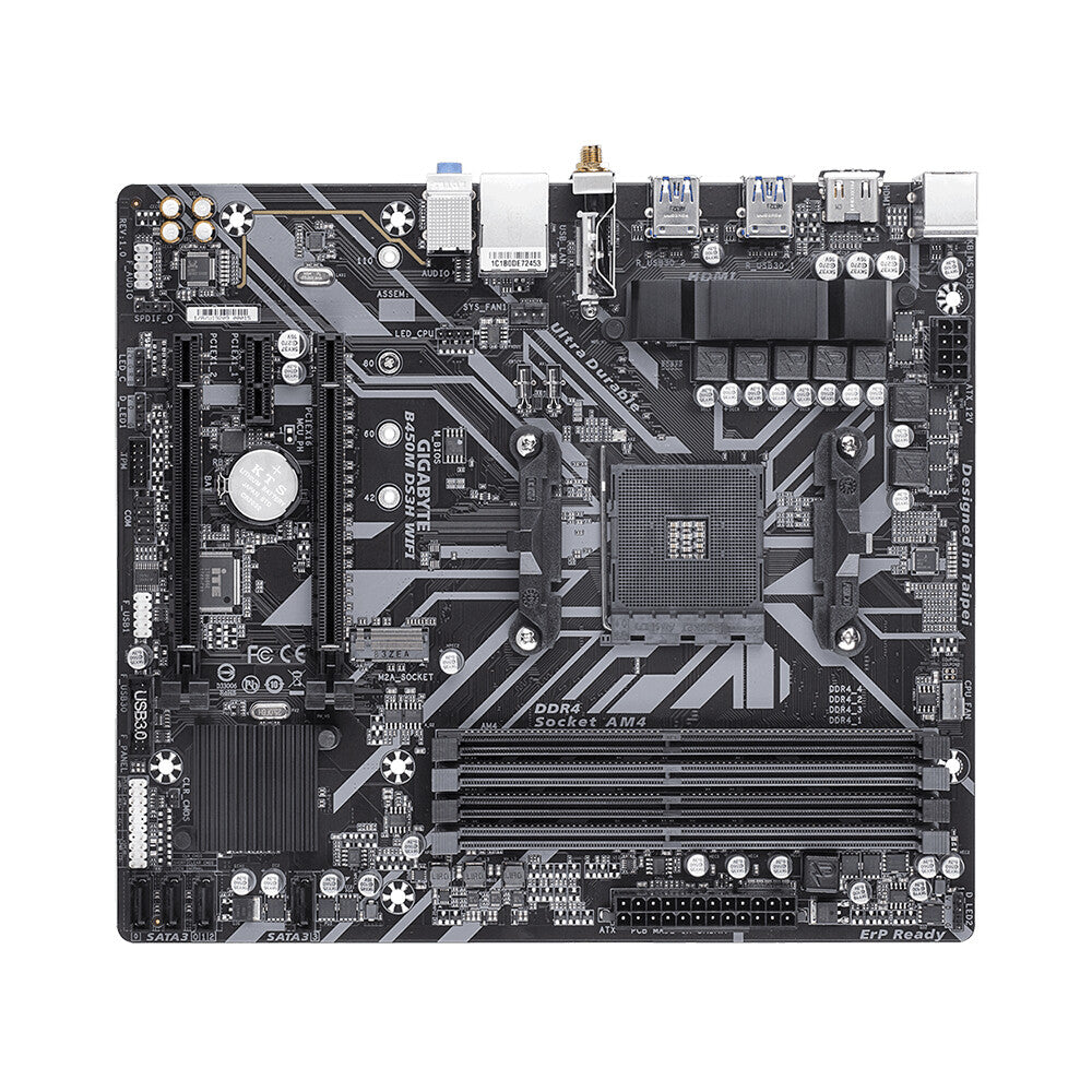 Gigabyte GA-B450M-DS3H-WIFI micro ATX motherboard AMD B450