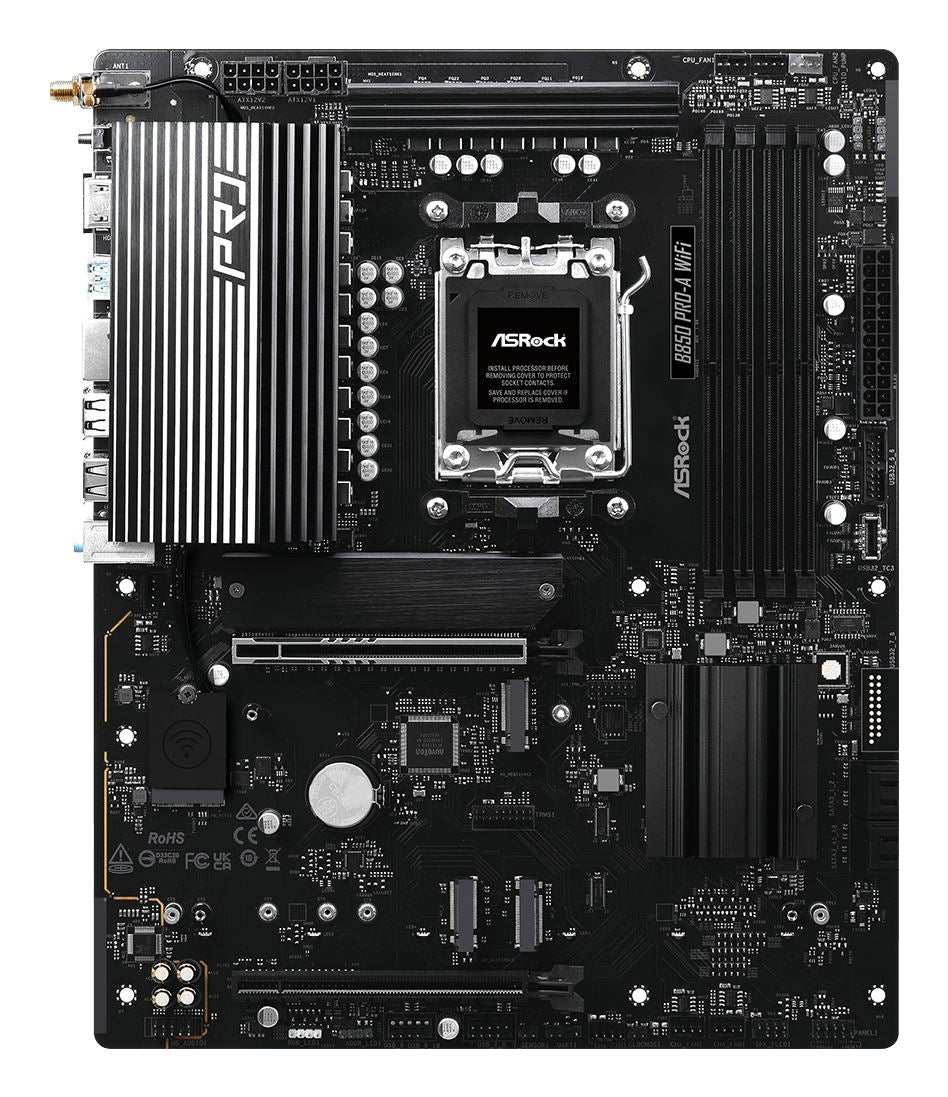 Asrock B850 Pro-A WiFi ATX motherboard - AMD B850 Socket AM5