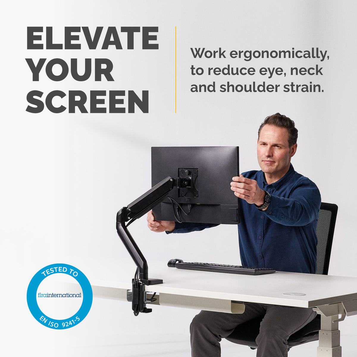 Fellowes Platinum Series 8043301 - Desk monitor mount for upto 81.3 cm (32")