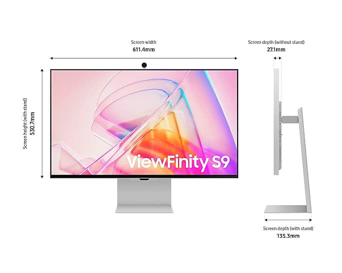 Samsung ViewFinity S9 - 68.6 cm (27") - 5120 x 2880 pixels 5K Ultra HD LED Monitor