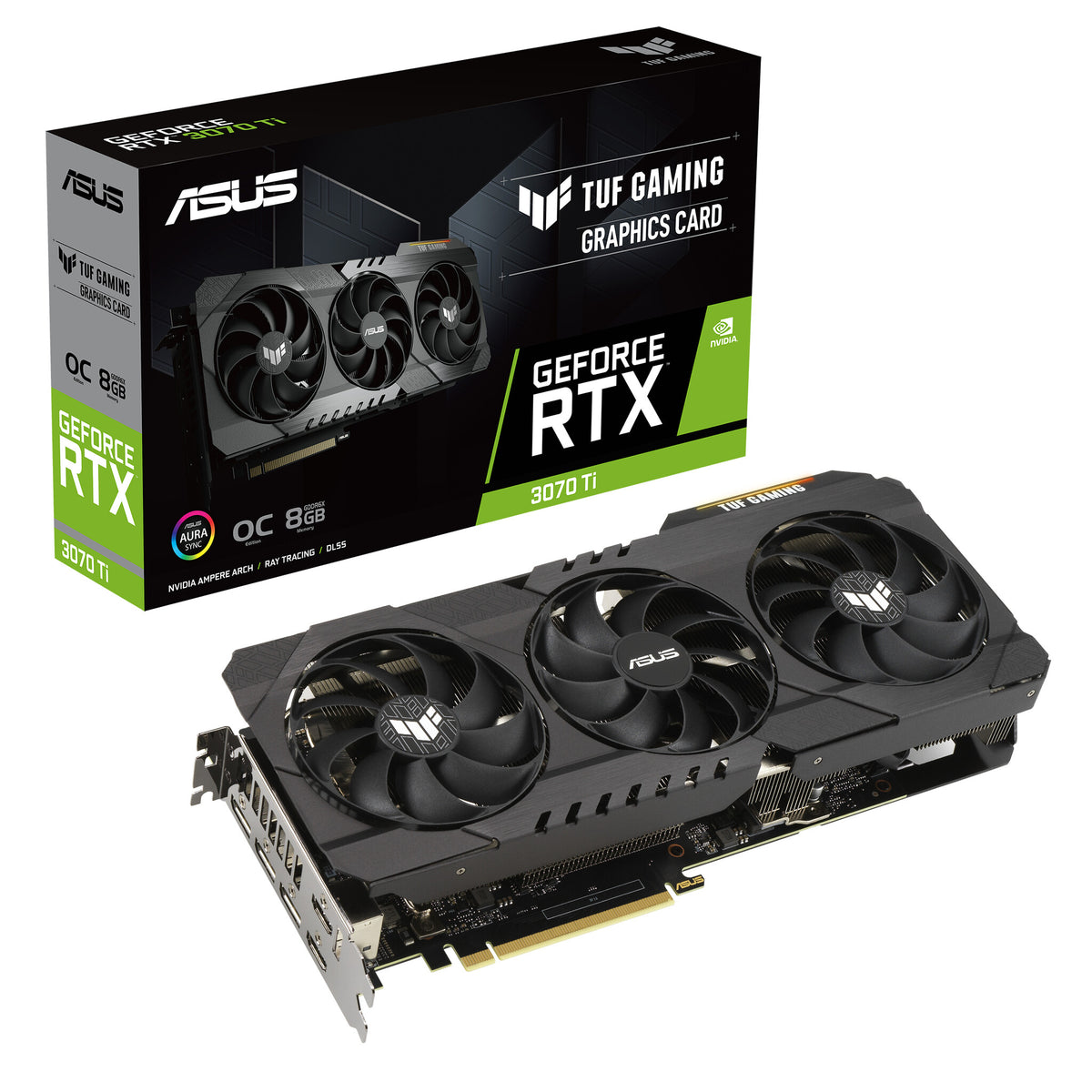 ASUS TUF Gaming V2 - NVIDIA 8 GB GDDR6X GeForce RTX 3070 Ti graphics card