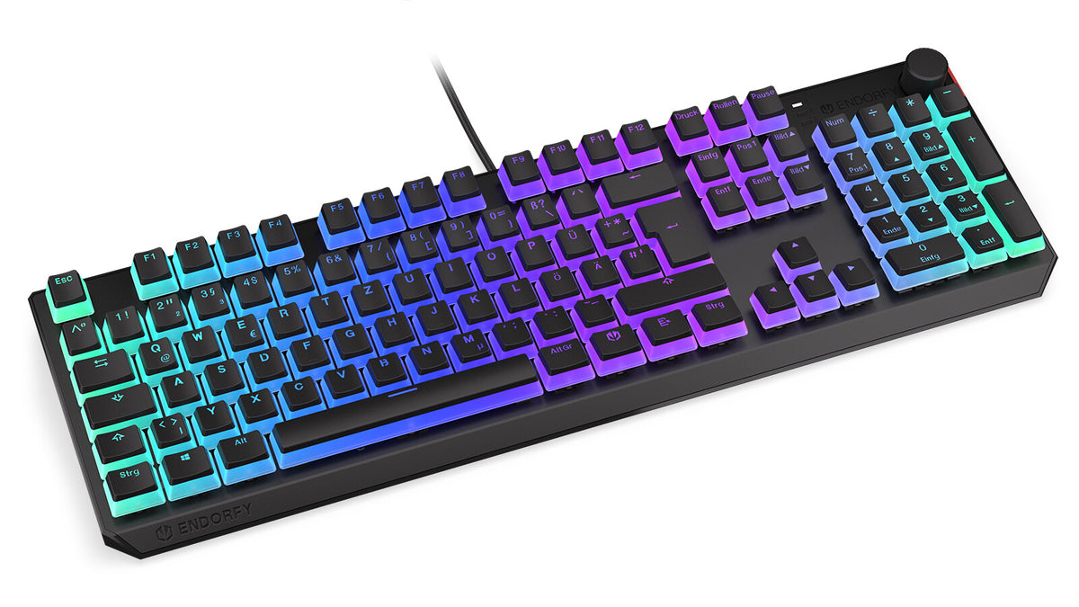 ENDORFY Thock - USB Wired RGB Mechanical Keyboard in Black (QWERTZ German)