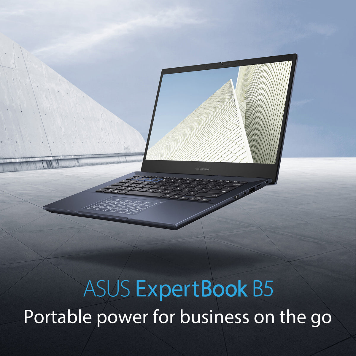ASUS ExpertBook B5 Laptop - 35.6 cm (14") - Intel® Core™ i5-1240P - 8 GB DDR5-SDRAM - 256 GB SSD - Wi-Fi 6E - Windows 11 Pro - Black