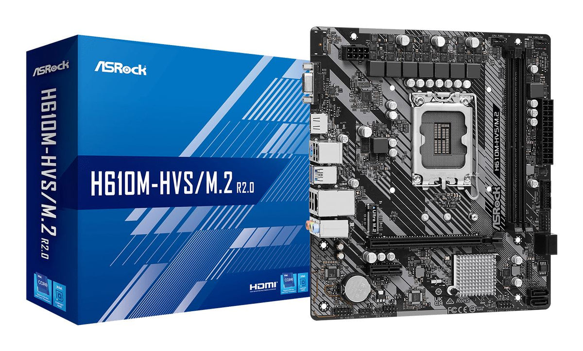Asrock H610M-HVS/M.2 R2.0 Intel H610 LGA 1700 micro ATX