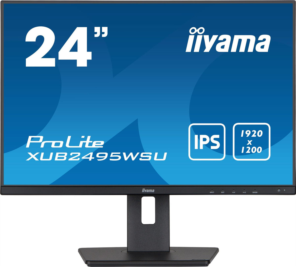 iiyama ProLite XUB2495WSU-B5 computer monitor 61.2 cm (24.1&quot;) 1920 x 1200 pixels WUXGA LCD Black