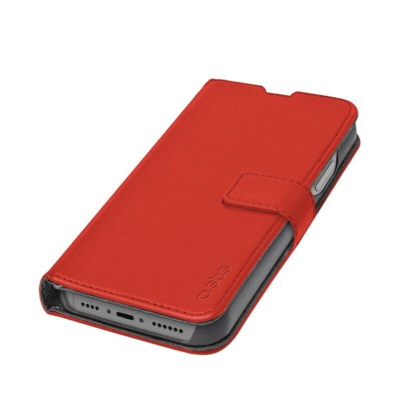 SBS Book Wallet mobile phone case for iPhone 14 Pro Max in Red