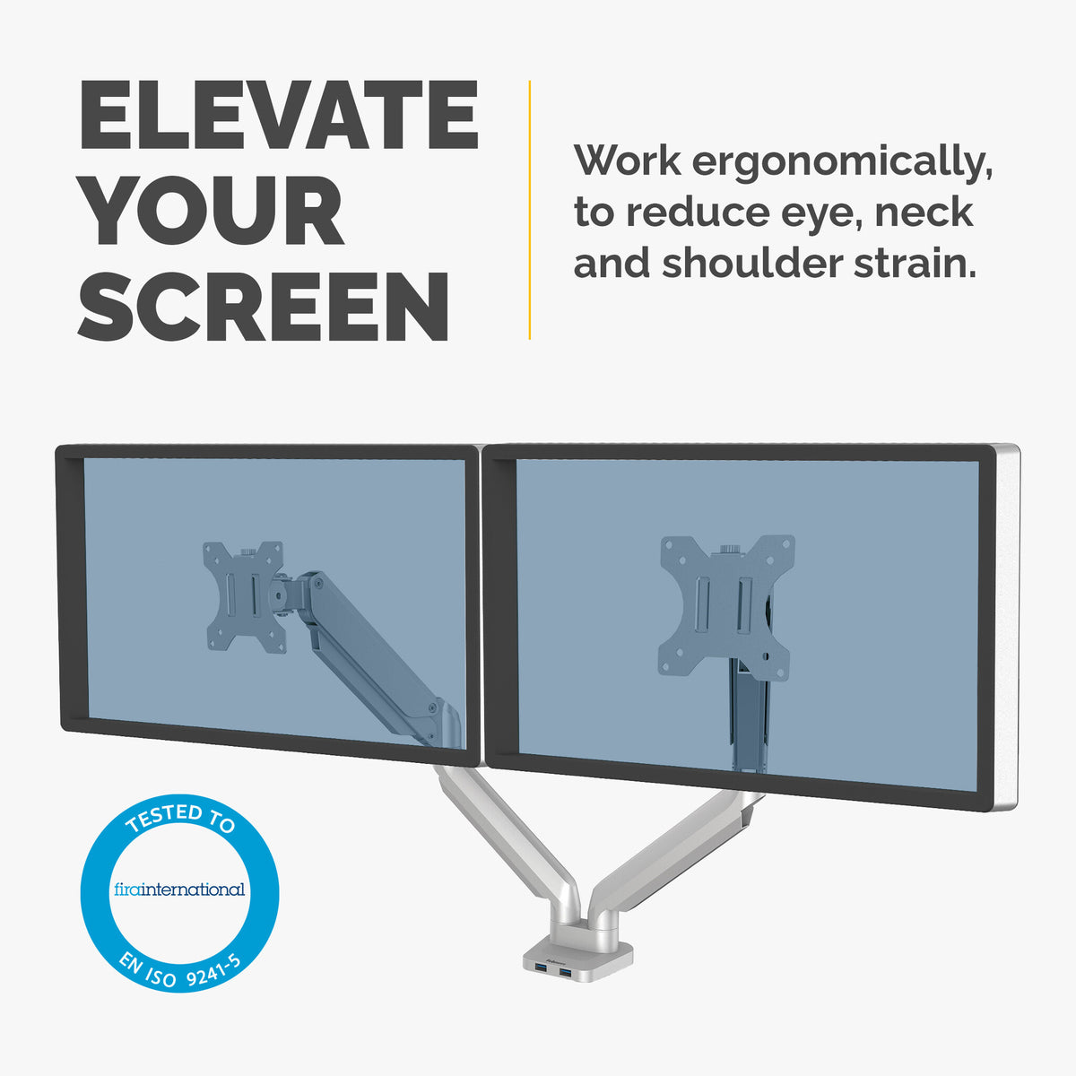Fellowes Platinum Series 8056501 - Desk monitor mount for upto 81.3 cm (32")